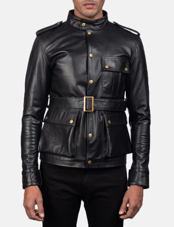 LE-Germain Black Leather Jacket