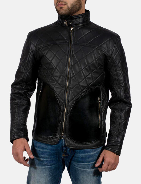 LE-Equilibrium Black Leather Jacket